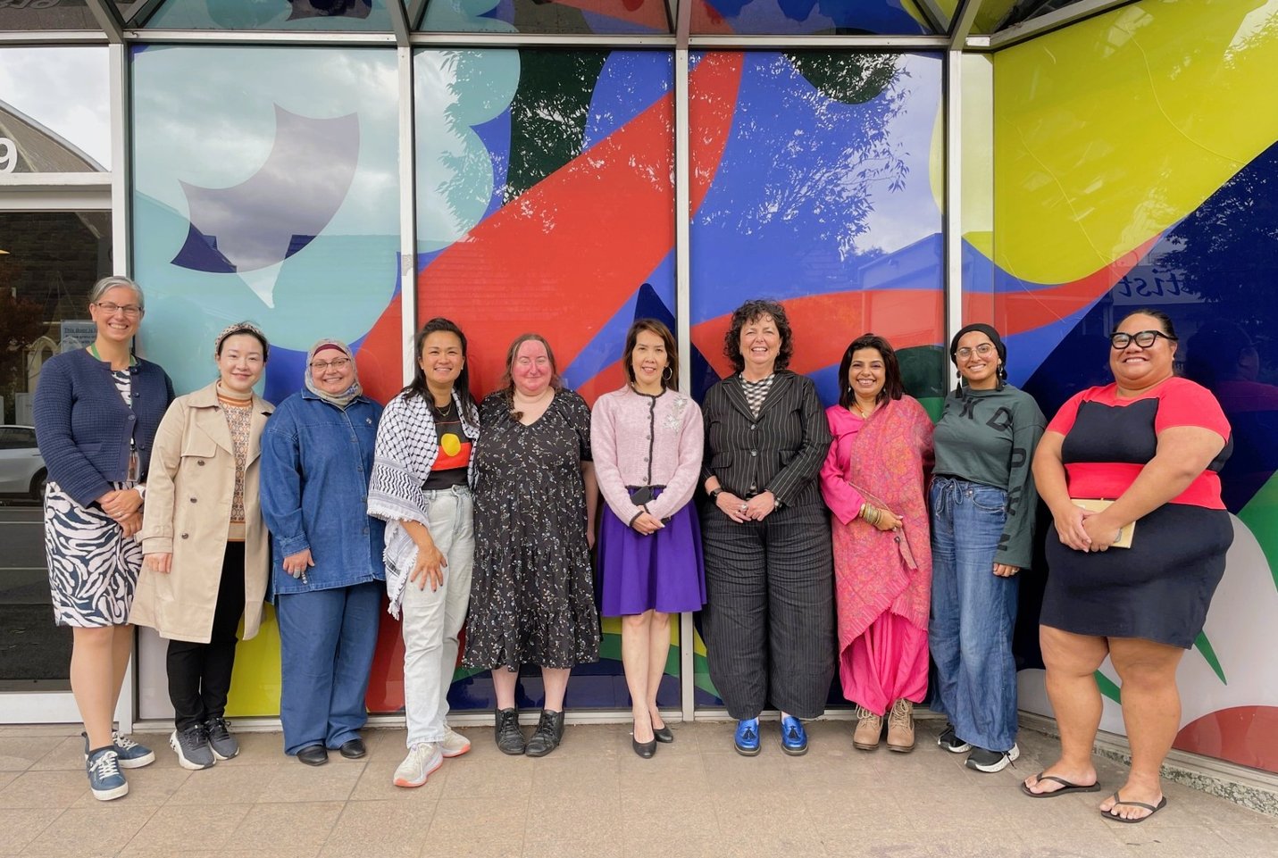Women Deliver 2026 Scholarship Recipients with GenWest staff and CEO